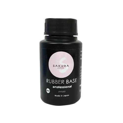 База для ногтей Sakura Rubber Basa, каучуковая, 30 мл BAS30